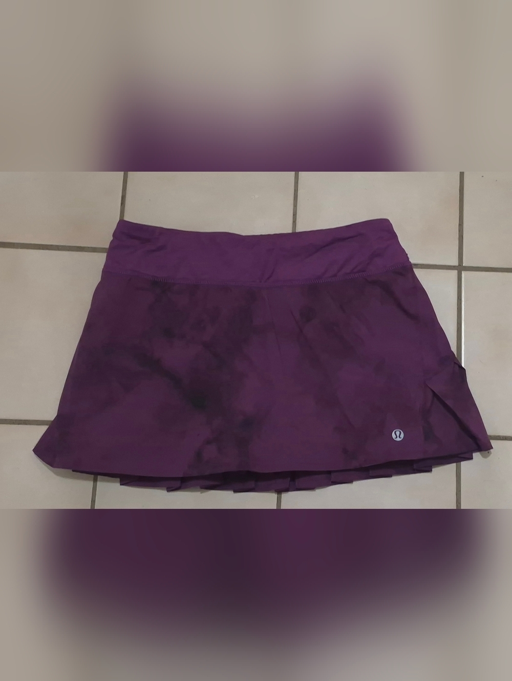 Lululemon Speed Skirt Skort Spray Dye Dewberry Size 4